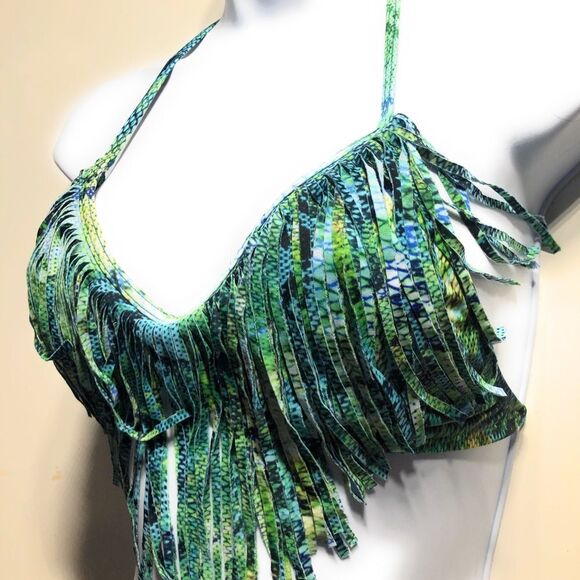 L*Space Audrey Fringe Print Bikini Top - Picture 4 of 8